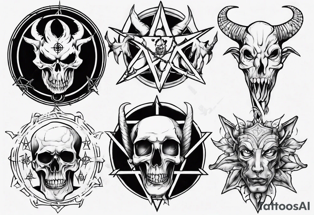 satanic tattoo idea