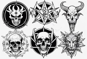 satanic tattoo idea