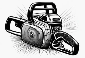 Chain saw tattoo idea