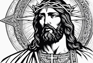 Religious tattoo representing 
Christ tattoo idea