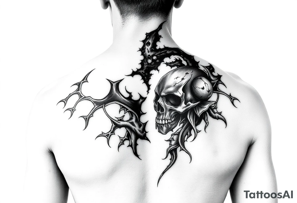 the dark despair of living with bipolar disorder tattoo idea