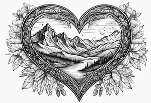 Alpengipfel,herz tattoo idea