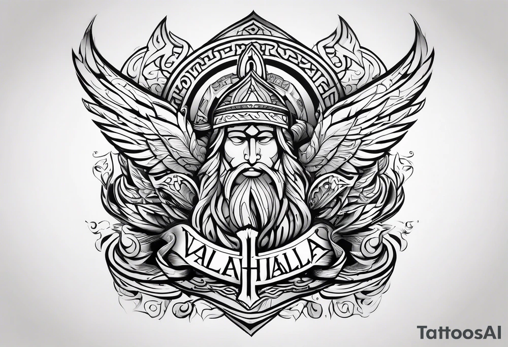 Valhalla prayer tattoo idea