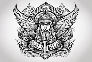 Valhalla prayer tattoo idea