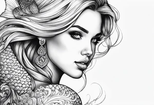 Mermaid tattoo idea