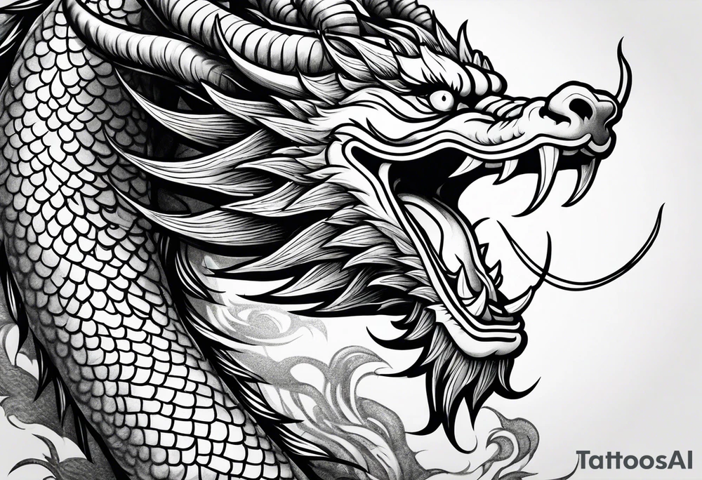 chinese dragon tattoo idea