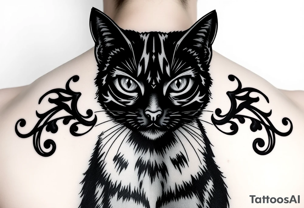 Black Cat tattoo idea