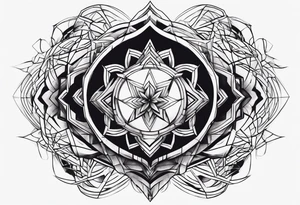 Abstract evil tattoo idea