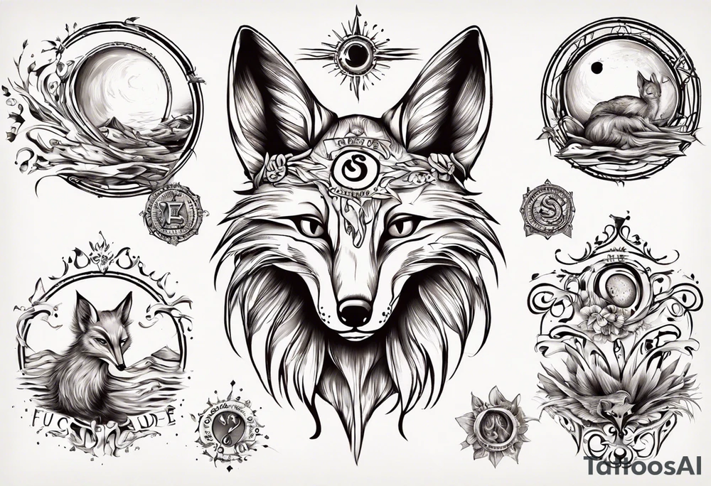 Wasser Eule Sonne Fuchs der Schriftzug : "Sapere Aude" tattoo idea