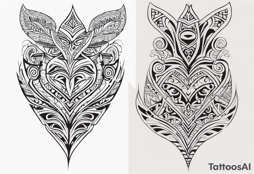 Maori back and neck tattoo design tattoo idea