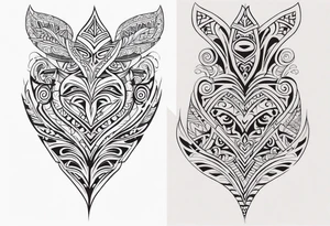 Maori back and neck tattoo design tattoo idea