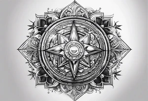 prism dispersing light into spiritual rays tattoo idea
