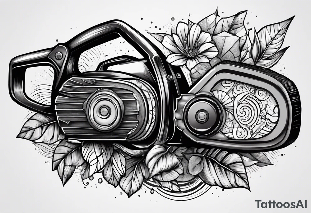 Chain saw tattoo idea