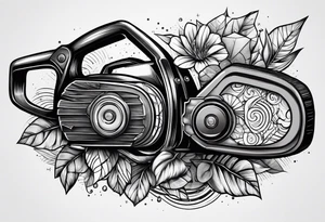 Chain saw tattoo idea