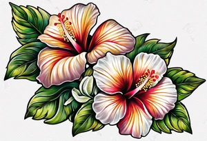vines hibisco tattoo idea