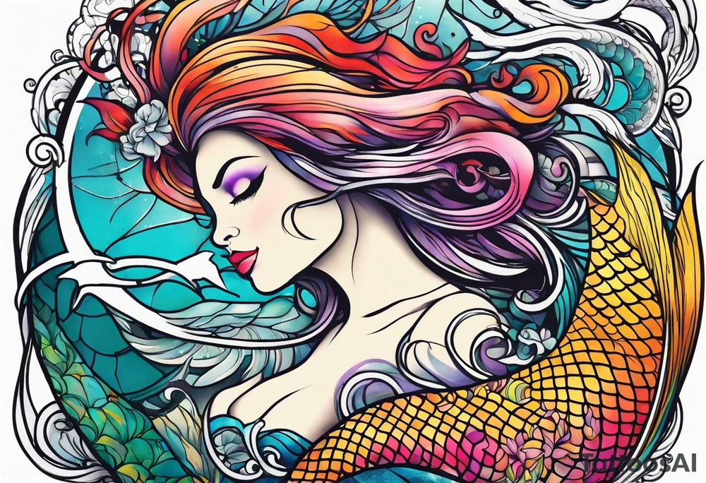 Mermaid tattoo idea