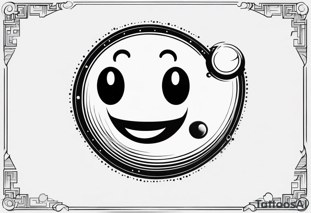 Pac-Man game tattoo idea
