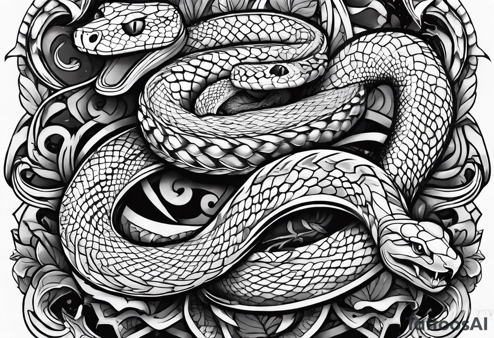 Snake on forefarm tattoo tattoo idea