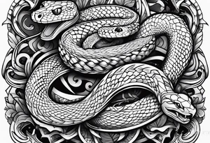Snake on forefarm tattoo tattoo idea