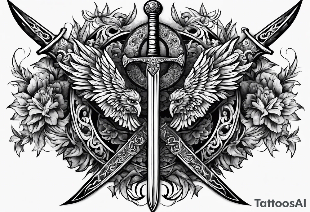 Russian sword tattoo idea