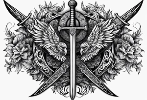Russian sword tattoo idea