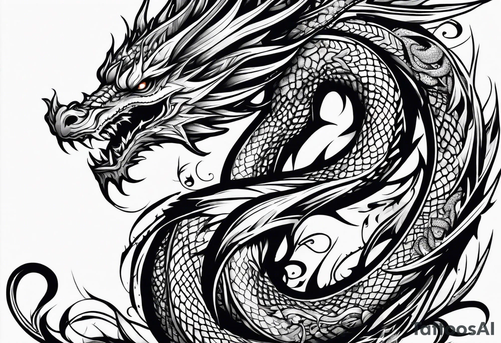 Dragon tattoo idea
