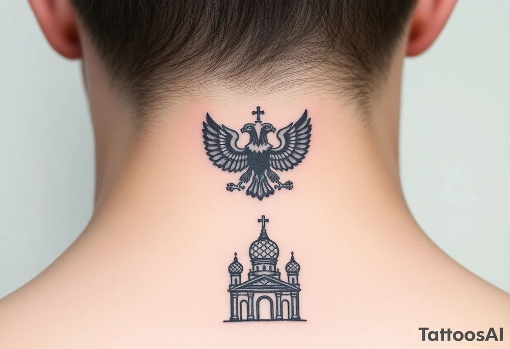 Top: Russian star 
Middle: Tiny double-headed eagle (simplified, more linework style)
Bottom: Orthodox church dome with a cross tattoo idea