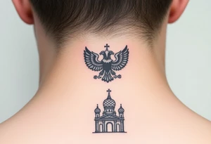 Top: Russian star 
Middle: Tiny double-headed eagle (simplified, more linework style)
Bottom: Orthodox church dome with a cross tattoo idea