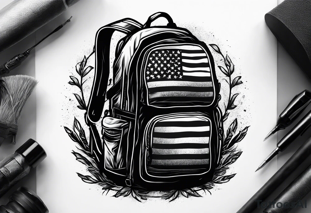 Rucking, brotherhood, shadows, fitness, GrowRuck tattoo idea