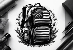Rucking, brotherhood, shadows, fitness, GrowRuck tattoo idea