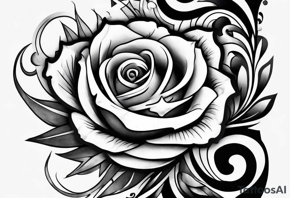 Make a shape by combining letters "EUB" tattoo idea
