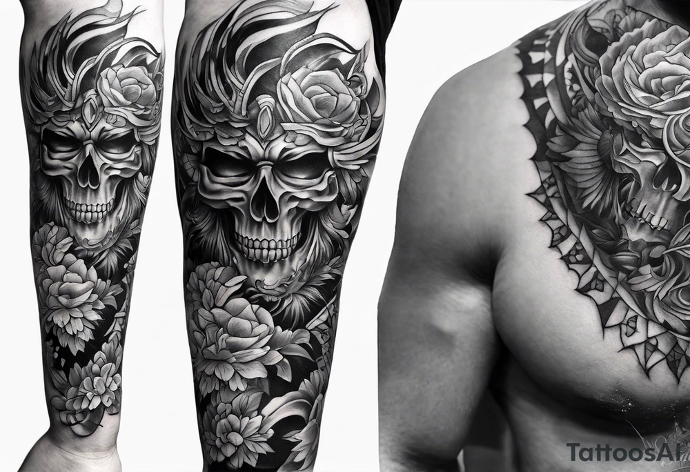 PTSD sleeve tattoo idea