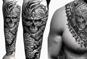 PTSD sleeve tattoo idea