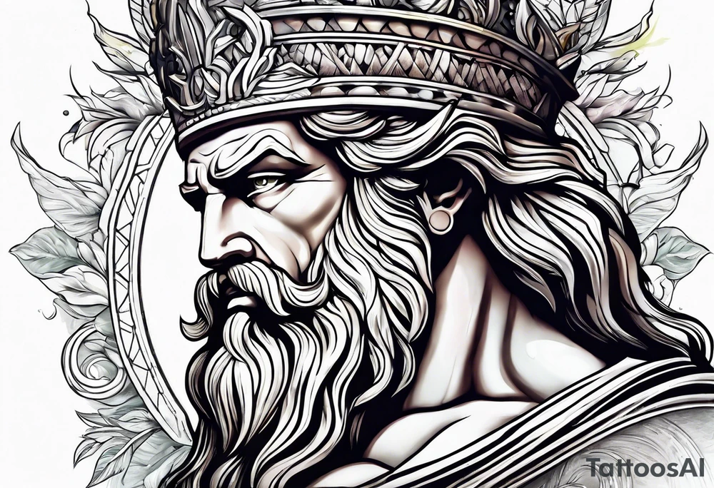 Zeus god tattoo idea