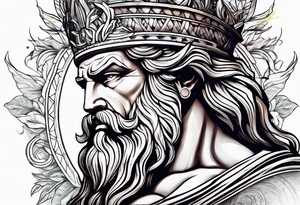 Zeus god tattoo idea
