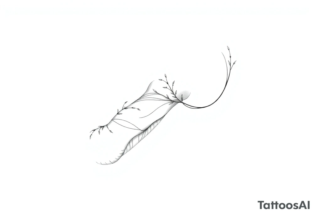 Размытые линии, мифология, свободно tattoo idea