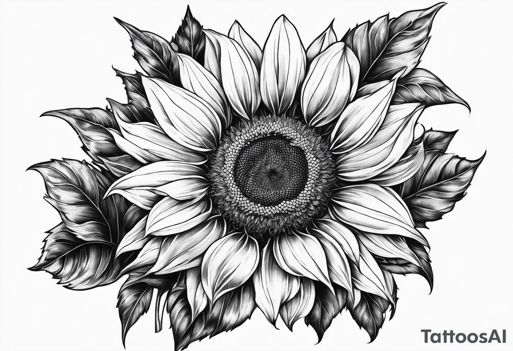Sunflower tattoo idea
