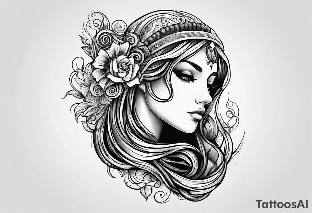 Virgo symbol tattoo idea