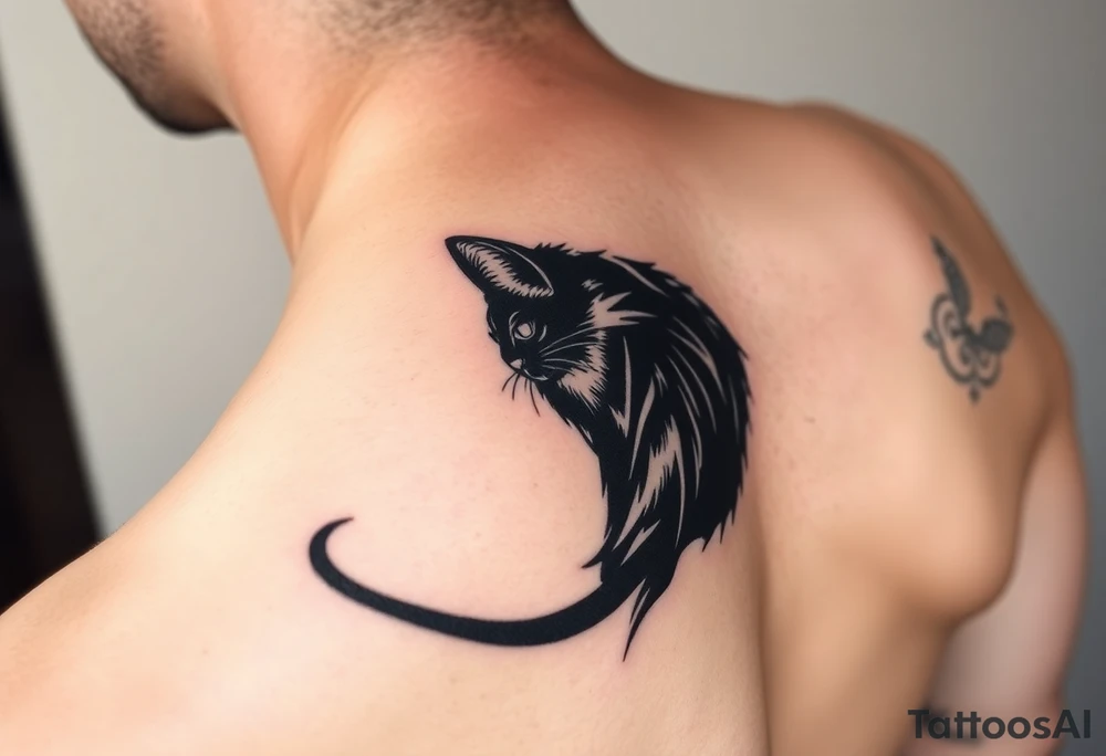 Black Cat tattoo idea