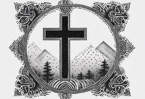 cross from font tattoo idea