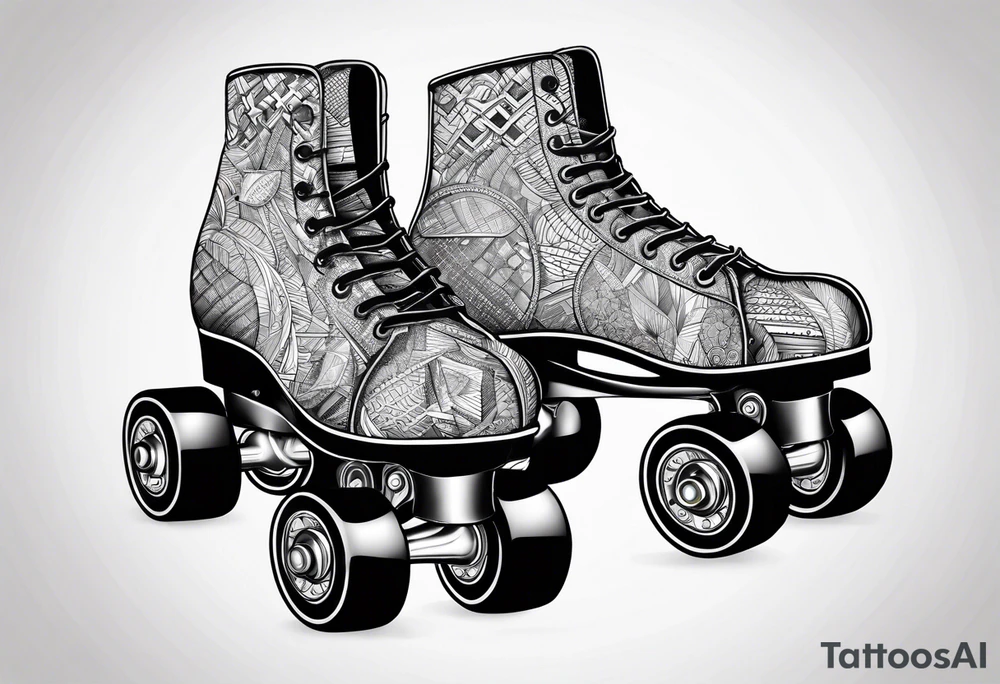 rollerskates tattoo idea
