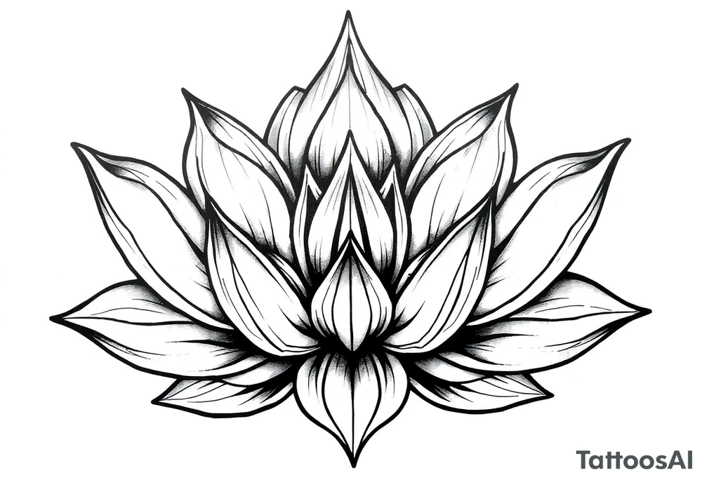 Lotus flower tattoo idea