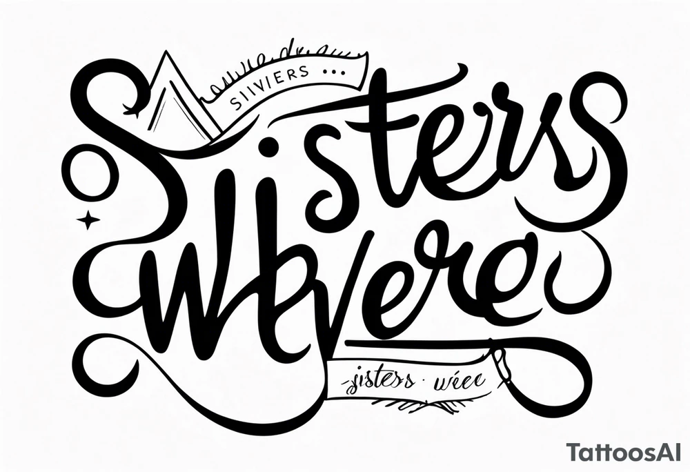 Sisters wherever we go tattoo idea