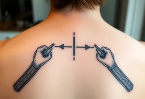 Line tattoo of play, pause, stop rewind, with mental awareness for a woman tattoo idea