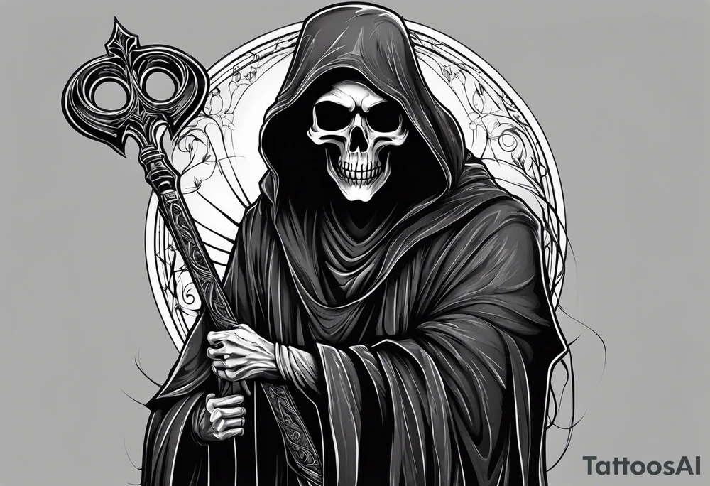 grim reaper tattoo idea