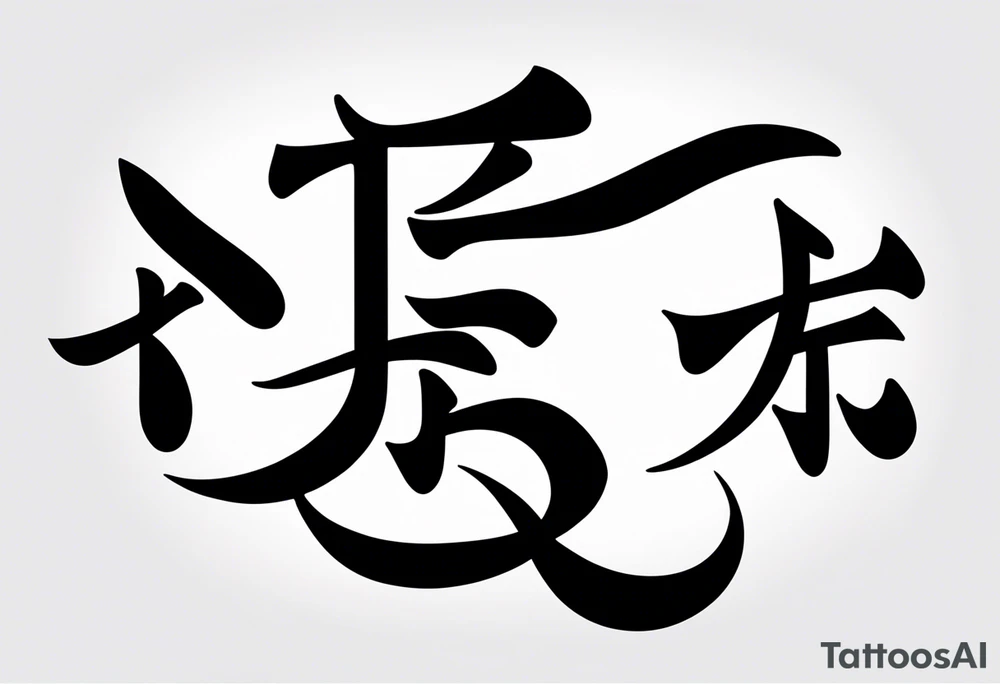 chinese character means hope tattoo idea