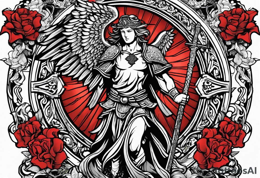 st michael tattoo idea