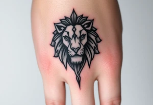 Lion made of gears tattoo idea