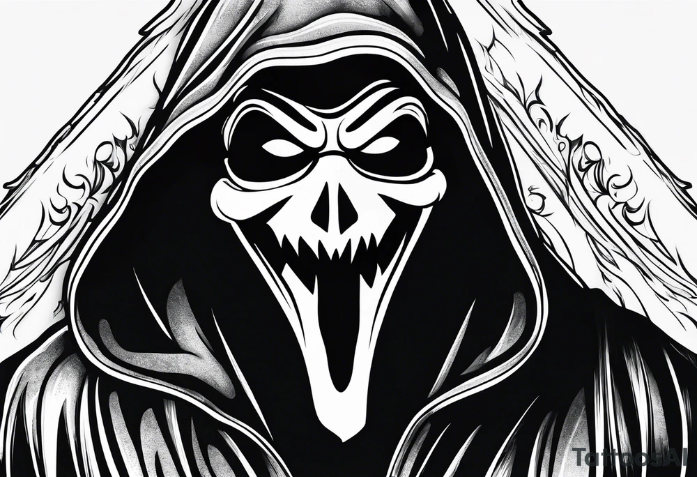 ghostface killer from scream tattoo idea