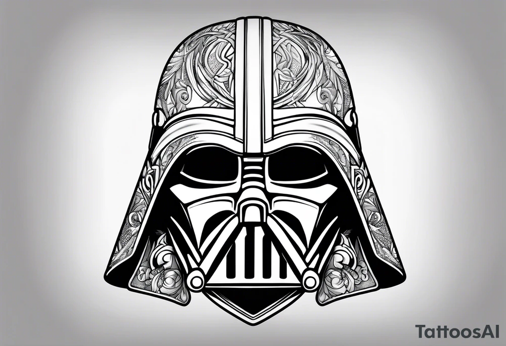 Sith Lord Helmet tattoo idea